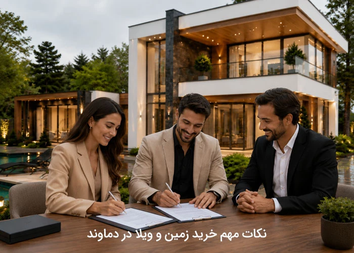 نکات مهم خرید زمین و ویلا در دماوند
